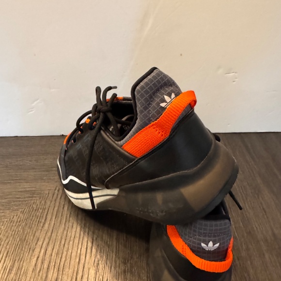 Adidas Men's ZX 2K BOOST PURE SHOES H06569 SIZE 9.5 Black/Orange EUC - Picture 7 of 7